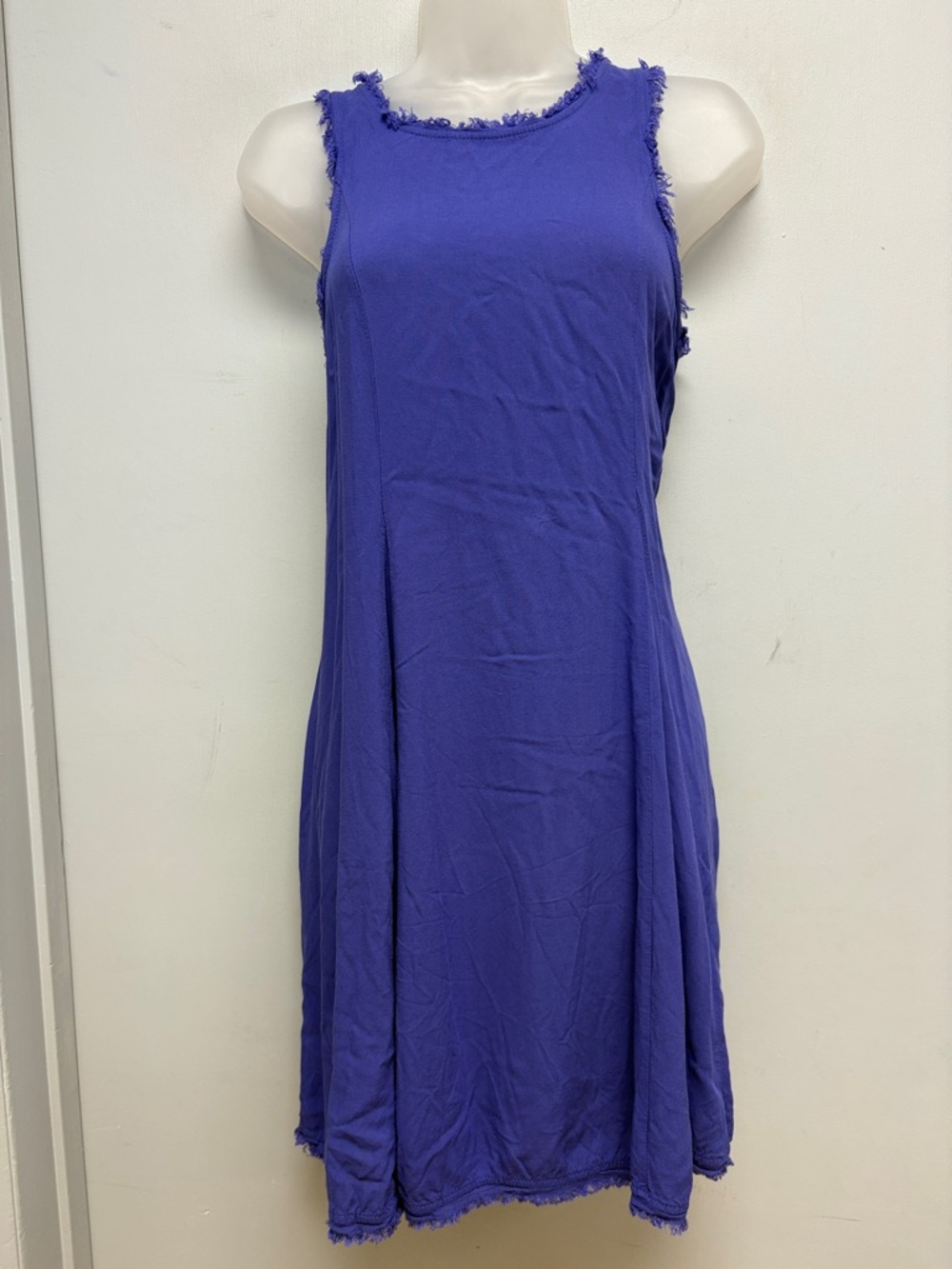 💜 Altar’d State Sleeveless Frayed Trim Dress – Purple – Women’s Small NWT